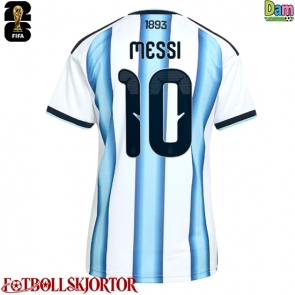 Argentina Lionel Messi #10 Hemmatröja Dam VM 2026 Kortärmad